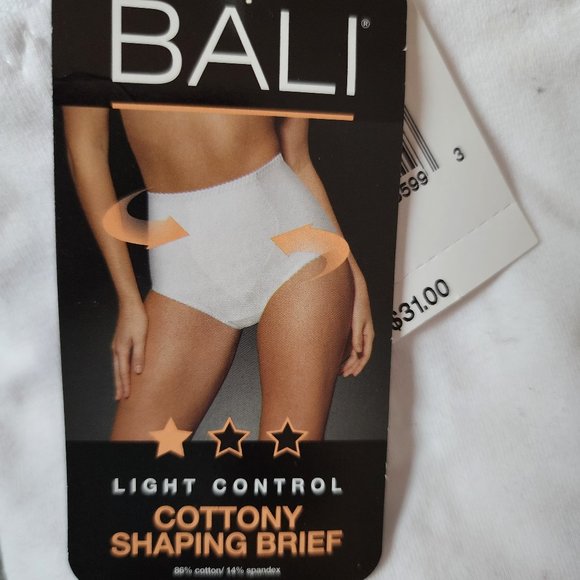 NWT Womans BALI Cottony Shaping Brief Size 3XL - Picture 2 of 6